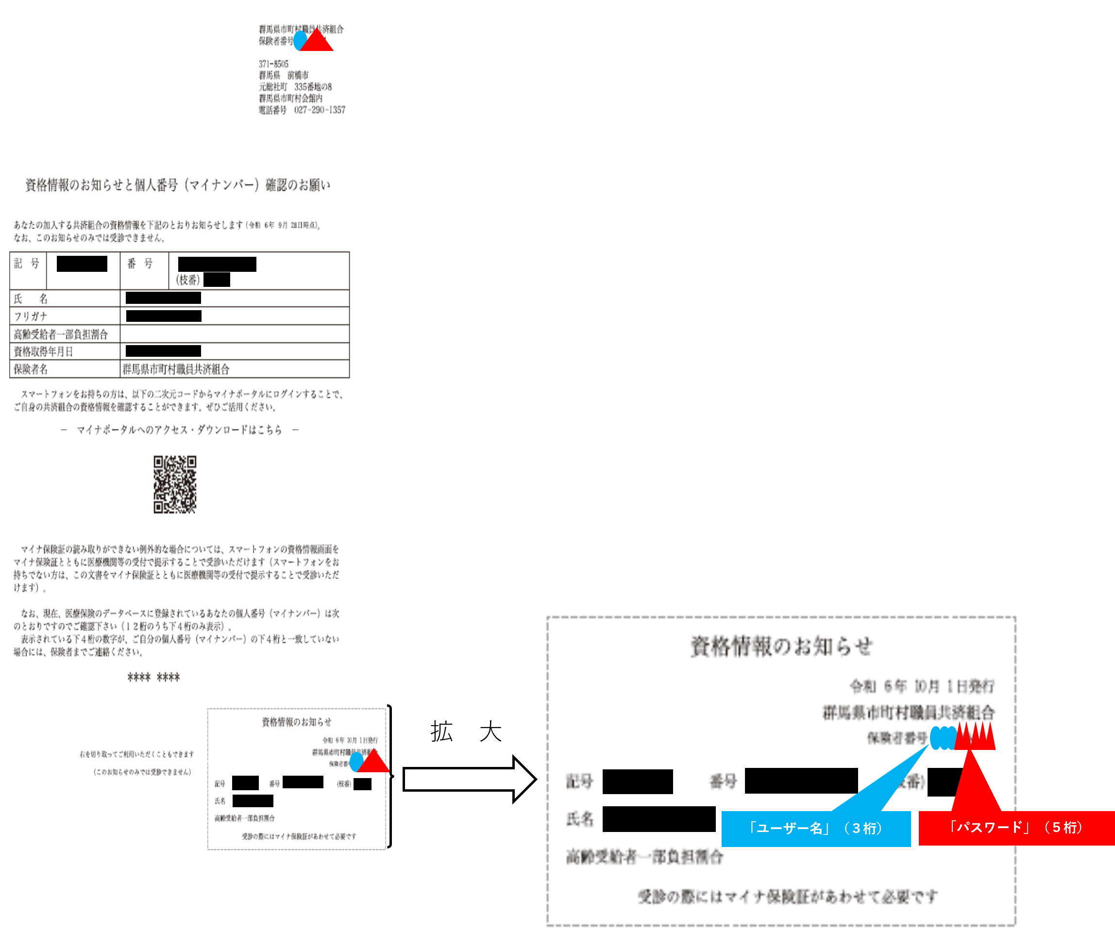 資格情報のお知らせ（資格情報通知書）